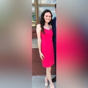 Banana Republic Coral Midi Dress